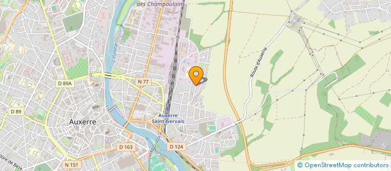 localisation de l'entreprise ASSOCIATION DE SOUTIEN AUX ANIMATIONS DES ROSOIRS à AUXERRE
