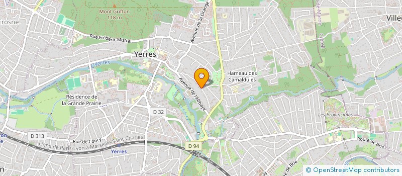 localisation de l'entreprise ASSOCIATION DE SOUTIEN AUX ENFANTS ET FAMILLES DU VAL D'YERRES  YERRES