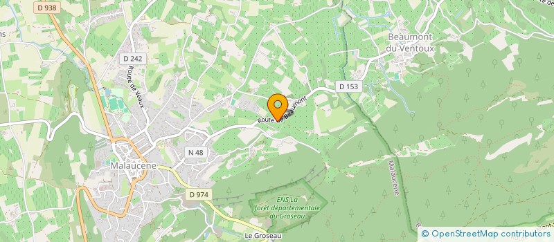 localisation de l'entreprise ASSOCIATION DE SOUTIEN AUX  ENFANTS RECUEILLIS (ASER)  MALAUCENE