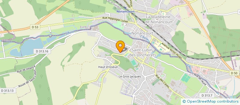 localisation de l'entreprise ASSOCIATION DE SOUTIEN AUX FAMILLES MONOPARENTALES à SAINT-LUBIN-DES-JONCHERETS