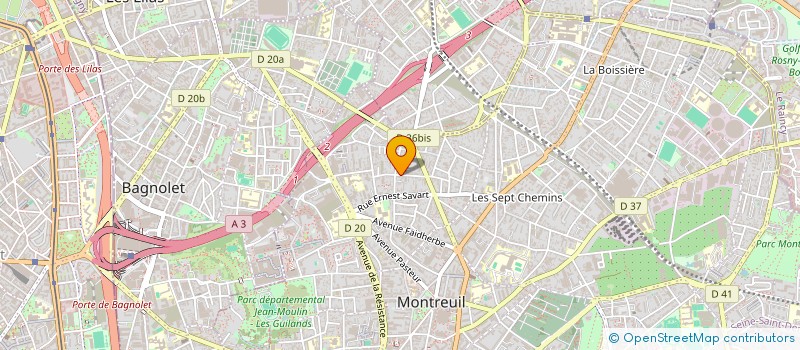localisation de l'entreprise ASSOCIATION DE SOUTIEN AUX INITIATIVES D'EDUCATION POPULAIRE ( ASIEP ) à MONTREUIL