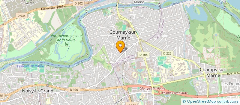 localisation de l'entreprise ASSOCIATION DE SOUTIEN AUX INITIATIVES LOCALES 94 (ASIL 94) à GOURNAY-SUR-MARNE