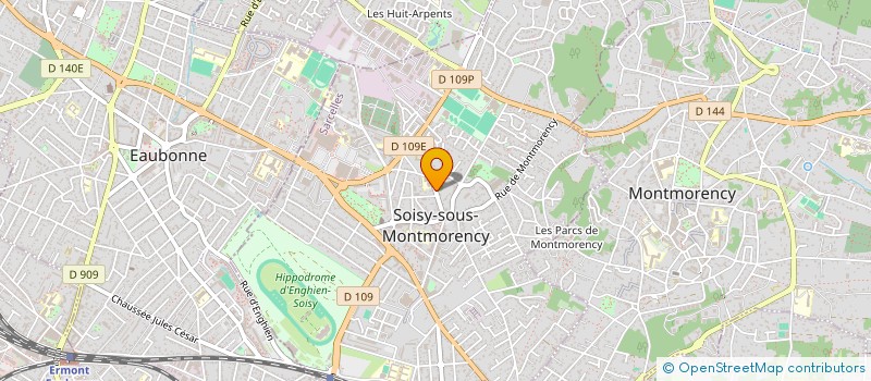 localisation de l'entreprise ASSOCIATION DE SOUTIEN AUX JEUNES PILOTES KARTING ET SPORT AUTOMOBILE  SOISY-SOUS-MONTMORENCY