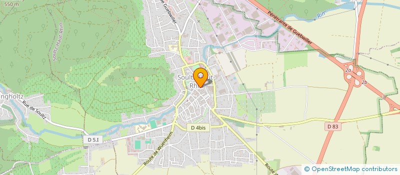 localisation de l'entreprise ASSOCIATION DE SOUTIEN AUX PERSONNES AGEES DE SOULTZ à SOULTZ-HAUT-RHIN