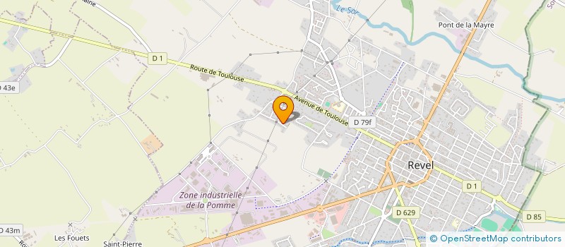 localisation de l'entreprise ASSOCIATION DE SOUTIEN ET D'ACCOMPAGNEMENT A LA PARENTALITE ET AUX FAMILLES EN SITUATION DE FRAGILITE  REVEL