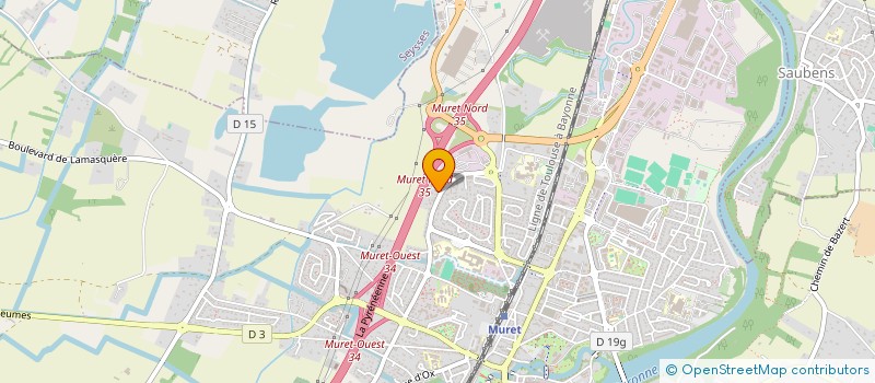 localisation de l'entreprise ASSOCIATION DE SOUTIEN SCOLAIRE ET AIDE AUX DEVOIRS  MURET