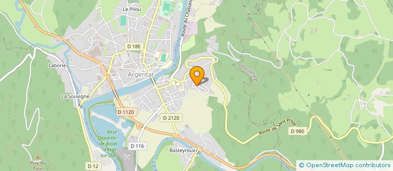 localisation de l'entreprise ASSOCIATION DE SOUTIEN SCOLAIRE ET D'AIDE AUX ADULTES NON DIPLOMES à ARGENTAT-SUR-DORDOGNE