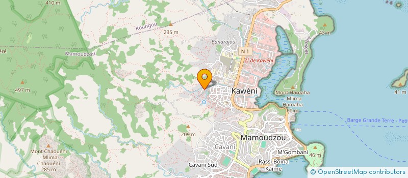 localisation de l'entreprise ASSOCIATION DE SOUTIENT DE JEUNES DE KAWENI à MAMOUDZOU