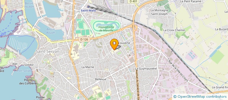 localisation de l'entreprise ASSOCIATION DE SPARENTS D ELEVES DE LA DECOUVERTE  SAINT-MALO