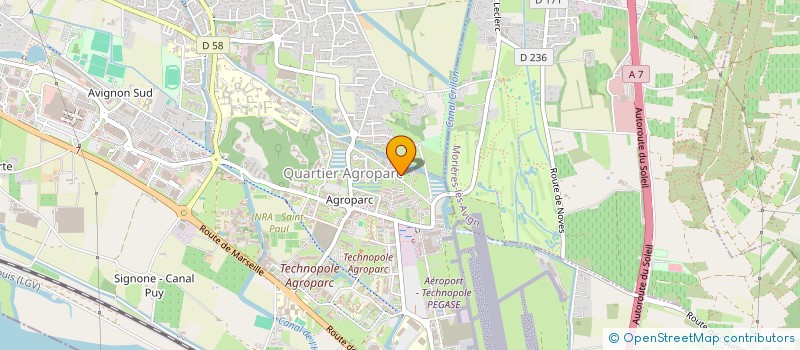 localisation de l'entreprise ASSOCIATION DE SPORT ADAPTE LES BELLUGUES  AVIGNON