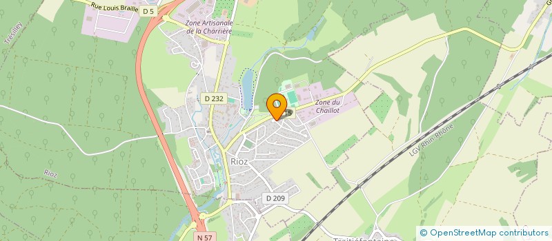 localisation de l'entreprise ASSOCIATION DE SPORTS DE COMBAT DE HAUTE-SAONE  RIOZ