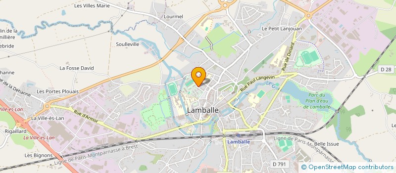 localisation de l'entreprise ASSOCIATION DE TAI CHI TAOISTE DE FRANCE  LAMBALLE-ARMOR