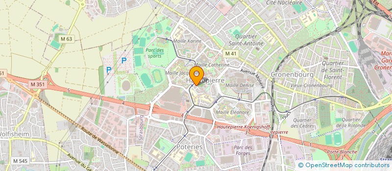 localisation de l'entreprise ASSOCIATION DE TAI JITSU - STRASBOURG à STRASBOURG