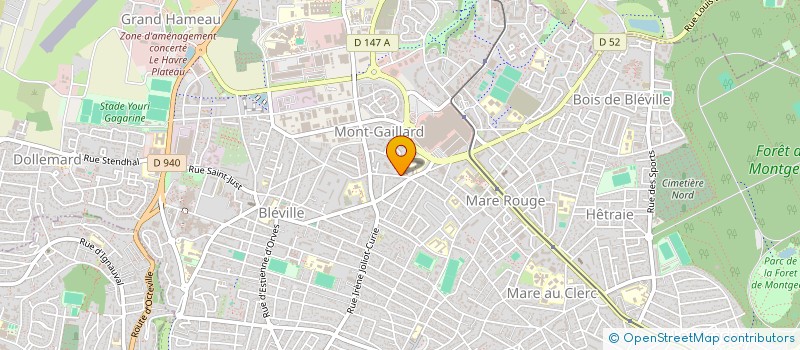 localisation de l'entreprise ASSOCIATION DE TENNIS DE TABLE DU HAVRE à LE HAVRE