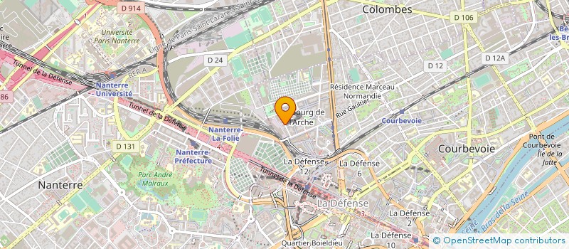 localisation de l'entreprise ASSOCIATION DE TIEMESSON DIOUROUZON DIAPORA à COURBEVOIE