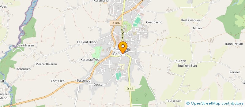localisation de l'entreprise ASSOCIATION DE TOUL AN HERY  PLESTIN-LES-GREVES
