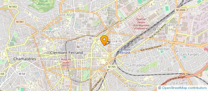 localisation de l'entreprise ASSOCIATION DE TOURISME LOISIR SPORTIF  CLERMONT-FERRAND