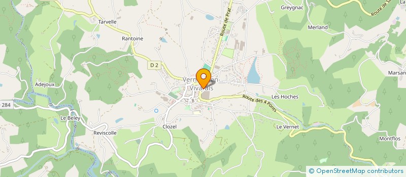 localisation de l'entreprise ASSOCIATION DE TRAVAILLEURS INDEPENDANTS ET LIBRES ARDECHOIS  VERNOUX-EN-VIVARAIS