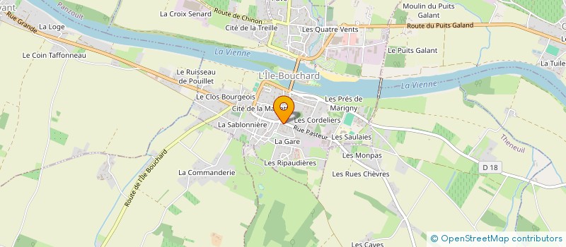 localisation de l'entreprise ASSOCIATION DE TRIATHLON VAL DE VIENNE  L'ILE-BOUCHARD