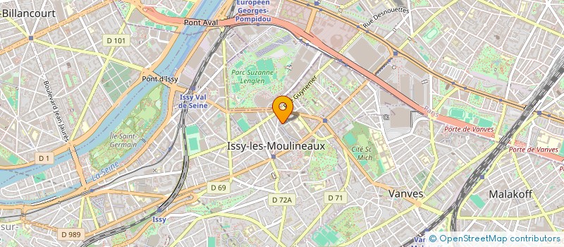 localisation de l'entreprise ASSOCIATION DE VALORISATION D'UNE EPARGNE NOUVELLE POUR L'INVESTISSEMENT RETRAITE - AVENIR à ISSY-LES-MOULINEAUX