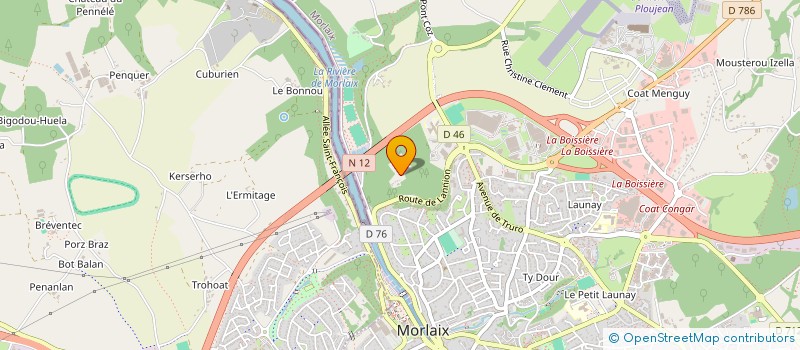 localisation de l'entreprise ASSOCIATION DE VALORISATION DU DOMAINE DE NEC'HOAT à MORLAIX