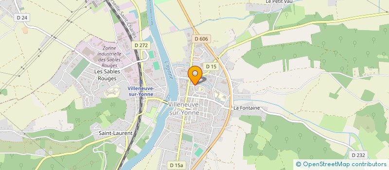 localisation de l'entreprise ASSOCIATION DE VILLENEUVE SUR YONNE  VILLENEUVE-SUR-YONNE