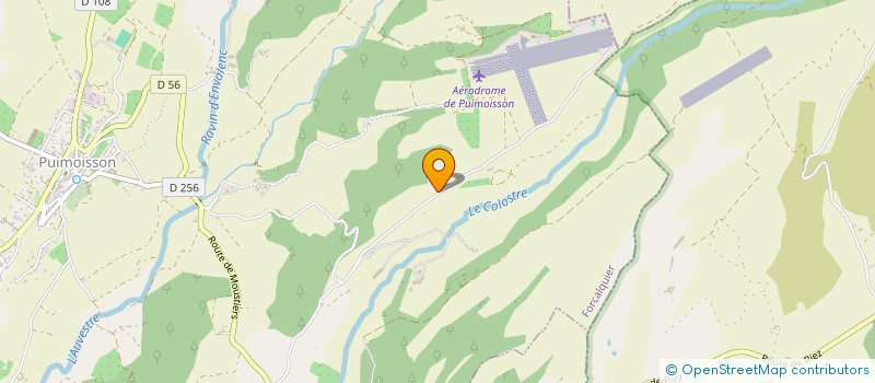 localisation de l'entreprise ASSOCIATION DE VOL A VOILE PUIPLANEUR  PUIMOISSON