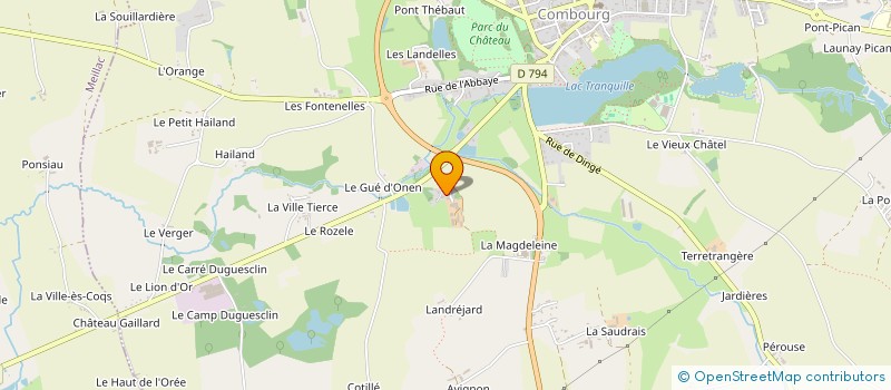 localisation de l'entreprise ASSOCIATION DE VOLONTARIAT POUR L'EPANOUISSEMENT DES POPULATIONS DEMUNIES à COMBOURG