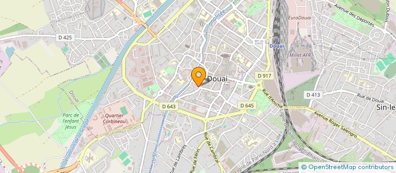 localisation de l'entreprise ASSOCIATION DE VULGARISATION DES SCIENCES (YOUSCIENCE) à DOUAI