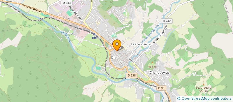 localisation de l'entreprise ASSOCIATION DE YOGA DU DIOIS  DIE