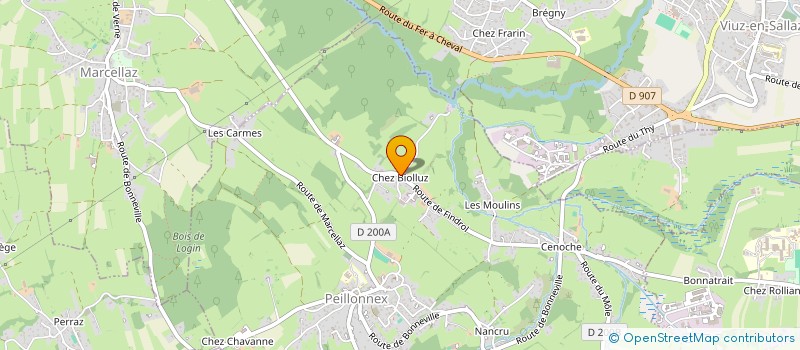 localisation de l'entreprise ASSOCIATION DEBLEU  PEILLONNEX