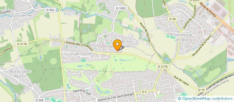 localisation de l'entreprise ASSOCIATION DECO ET TABLEAU  GUERMANTES