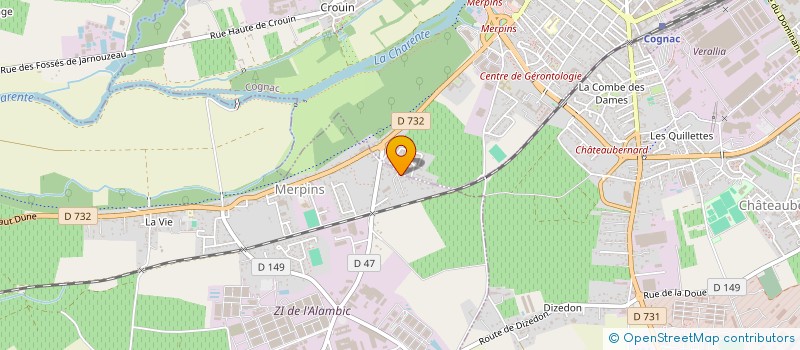 localisation de l'entreprise ASSOCIATION DECOUVERTE DES CULTURES ORIENTALES (SALAM)  MERPINS