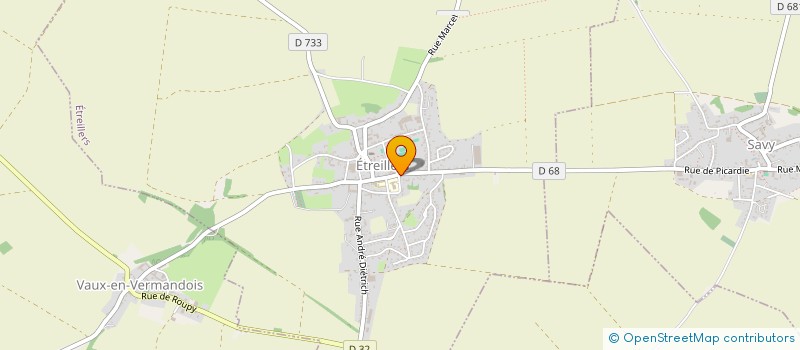 localisation de l'entreprise ASSOCIATION DECOUVERTES  ETREILLERS