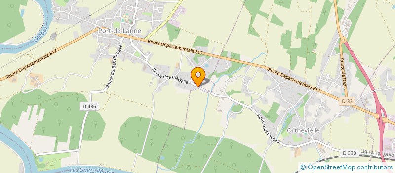 localisation de l'entreprise ASSOCIATION DECROCHE LA LUNE  PORT-DE-LANNE