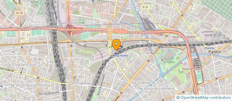 localisation de l'entreprise ASSOCIATION DEDALE  PARIS 19