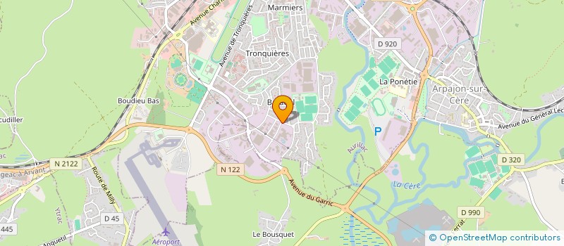 localisation de l'entreprise ASSOCIATION DEESSE  AURILLAC