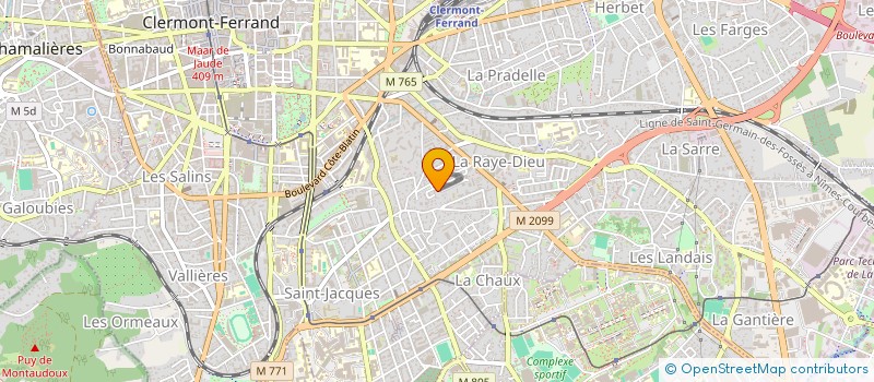 localisation de l'entreprise ASSOCIATION DEFENSE DES LOCATAIRES D'AUVERGNE  CLERMONT-FERRAND