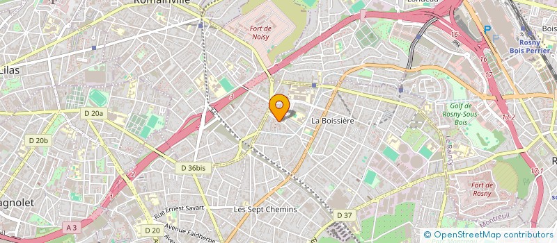 localisation de l'entreprise ASSOCIATION DEFENSE DES USAGERS DES TRANSPORTS EN COMMUN à MONTREUIL