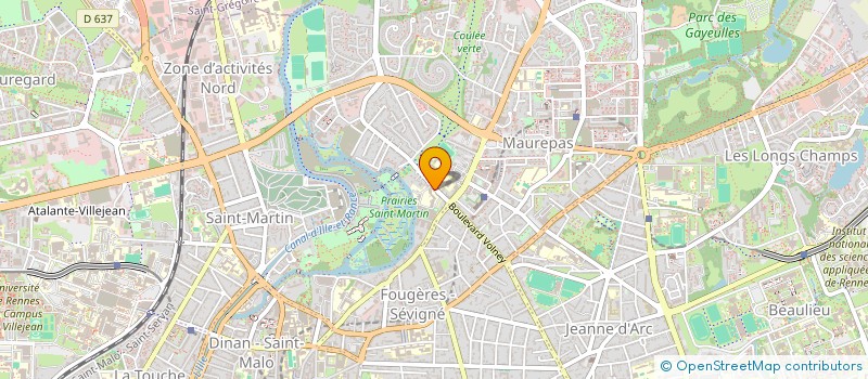 localisation de l'entreprise ASSOCIATION DEFI  RENNES