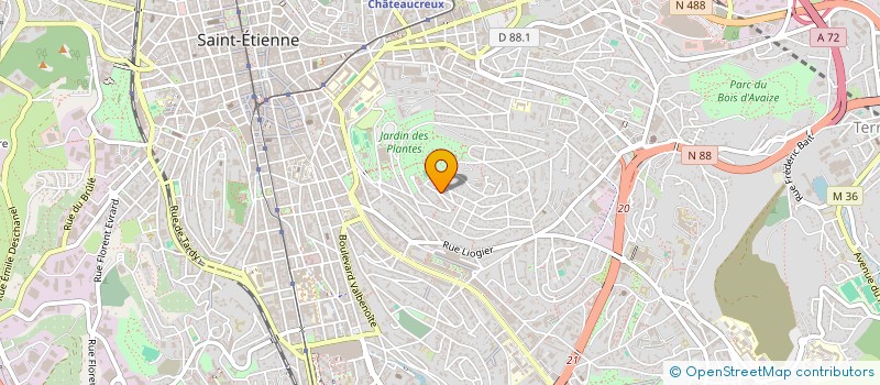 localisation de l'entreprise ASSOCIATION DEFI  SAINT-ETIENNE