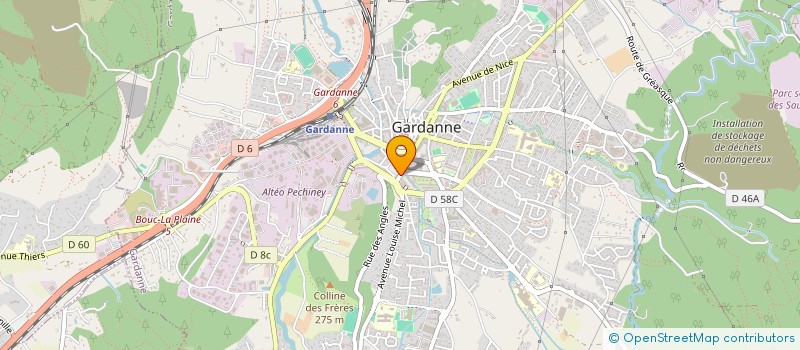 localisation de l'entreprise ASSOCIATION DEFI FORMATION à GARDANNE