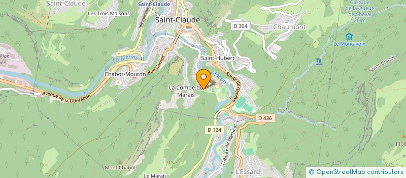 localisation de l'entreprise ASSOCIATION DEFI PME PMI  SAINT-CLAUDE