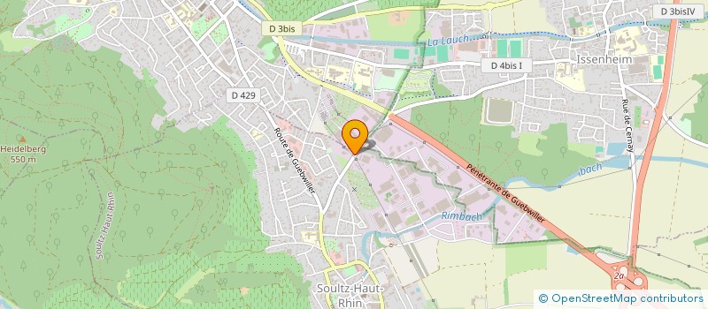 localisation de l'entreprise ASSOCIATION DEFI RESSOURCERIE  SOULTZ-HAUT-RHIN