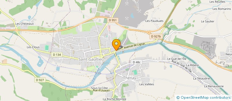 localisation de l'entreprise ASSOCIATION DELICES TOQUEES à SAINT-GAULTIER