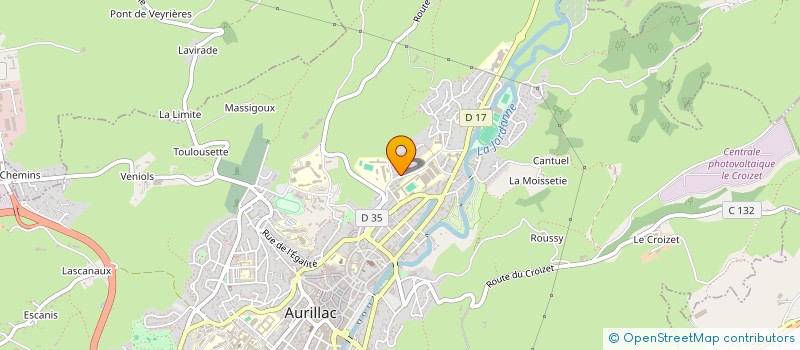 localisation de l'entreprise ASSOCIATION DELIRIUM à AURILLAC
