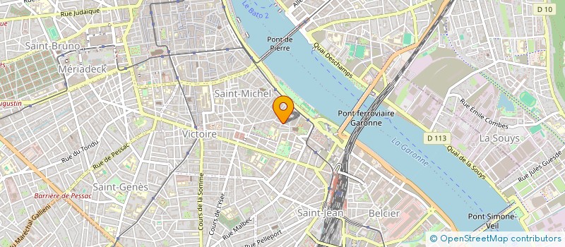 localisation de l'entreprise ASSOCIATION DELUGE  BORDEAUX