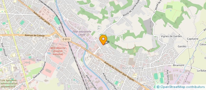 localisation de l'entreprise ASSOCIATION DEMAIN DEBOUT AQUITAINE  BON-ENCONTRE