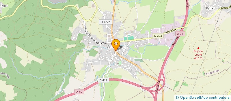 localisation de l'entreprise ASSOCIATION DENTAIRE CLEMENTEL  COMBRONDE