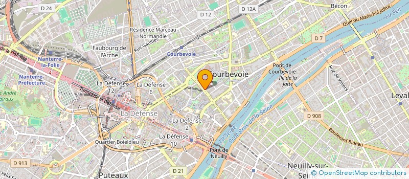 localisation de l'entreprise ASSOCIATION DENTAIRE DE COURBEVOIE à COURBEVOIE